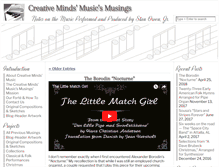 Tablet Screenshot of creativemindsmusic.com